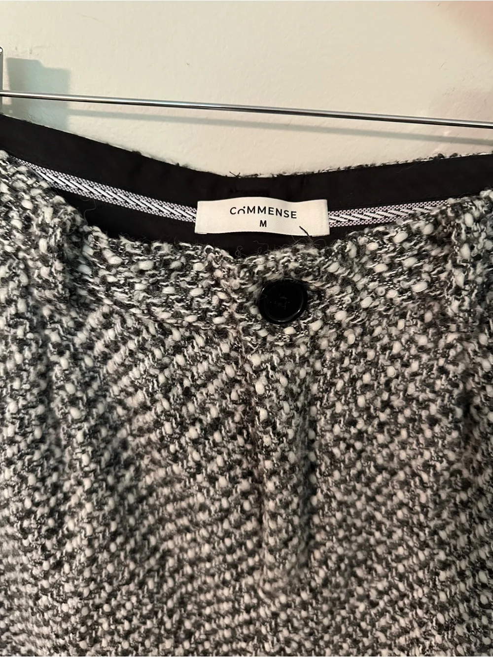 Commense wool blend tweed pants medium